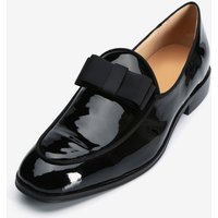 42% Discount on Mens Black Square Toe Wedding Moccasins from Milanoo