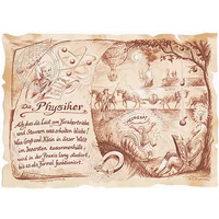 Zunftbild Physiker auf Antikpapier im A4-Format