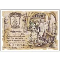 Zunftbild Laborant auf Antikpapier im A4-Format