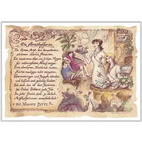 Zunftbild Arzthelferin auf Antikpapier im A4-Format