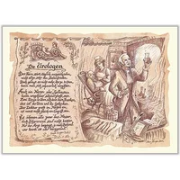 Zunftbild Urologe auf Antikpapier im A4-Format