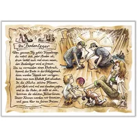 Zunftbild Bodenleger auf Antikpapier im A4-Format