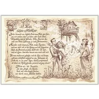 Zunftbild Makler auf Antikpapier im A4-Format