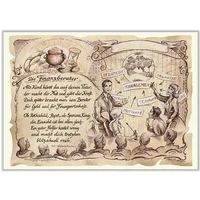 Zunftbild Finanzberater auf Antikpapier im A4-Format