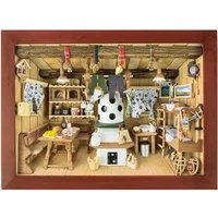 3D-Wandbild Berghütte
