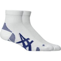 365Rider Save 21% on Asics AEG 2Pack Cushioned Quarter Socks in WhiteBlue Size S