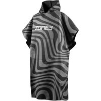 Poncho Zone3 Microfibre Noir Gris