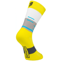 Chaussettes de cyclisme Sporcks Grutenhutten jaunes, Taille XS