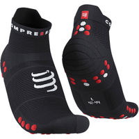 Chaussettes Compressport Pro Racing V4.0 Low Noir Rouge, Taille Taille 1