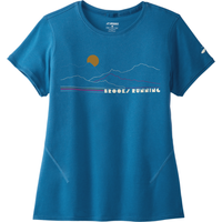 365Rider TShirt Brooks Distance 20 Kurzarm Blau Damen Größe S