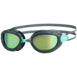 Zoggs Predator Titanium Reactor Swimming Goggles Gray Blue