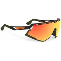 Lunettes Rudy Project Defender Noir Mat - Olive Multilaser Orange