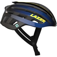 Casque Lazer Z1 KinetiCore + Aeroshell bleu jaune, Taille S