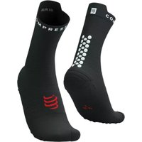 Chaussettes Compressport Pro Racing V4.0 Run High noir rouge, Taille Taille 1