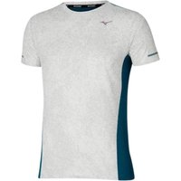 T-shirt Mizuno Premium Aero Tee manche courte gris bleu, Taille S