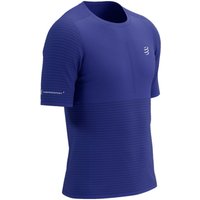 T-shirt Compressport Pro Racing SS Bleu, Taille XL