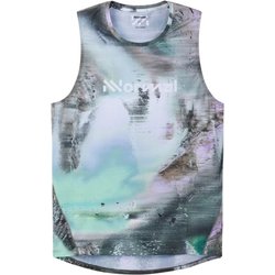 Nnormal Race Tank Nature Ai Print - T-Shirts For Men - Green,Purple,Grey, Size Xl, Cotton Fabric