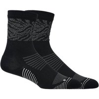 365Rider Asics Performance Run Crew Lite Show Black Unisex Socks Size IV