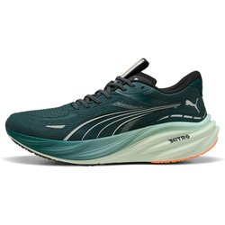 Puma Magnify Nitro 3 Shoes Green Blue AW25, Size 42 - Eur