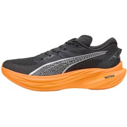 Scarpe Puma Deviate Nitro 3 Nero Arancione AW25, Taglia 44,5 - Eur
