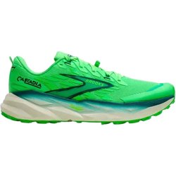 Brooks Cascadia 19 Shoes Green White SS26, Size 45 - Eur