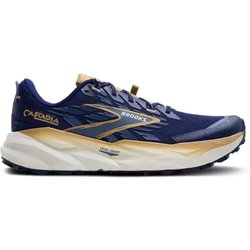 Brooks Cascadia 19 Shoes Blue Gold SS26, Size 43 - Eur