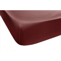 Les classiques - Drap-housse en satin de coton - brique