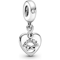 Charm Pendant Coeur Amis Pour Toujours Pandora Bijoux - Argent