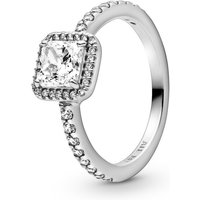 Bague Halo Scintillant Carré Pandora Timeless - Argent