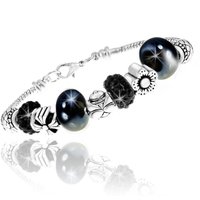 Bracelet Femme So Charm - B1144-NOIR - Bracelet Perle Noir