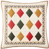 Housse de coussin ADANA boutis ethnique - orange poterie