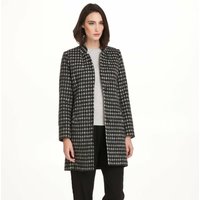 Pardessus masculin imprimé pied de coq femme 3 SUISSES Collection - Noir en laine