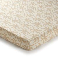 Drap-housse TOURISME palmiers design, beige en coton