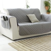 Plaid piquage carreaux Becquet - Gris