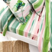 Drap plat, motif paysage PRINTANIERE vert