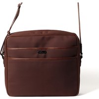 Porte-documents Bandoulière marron en tissu