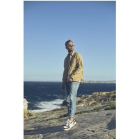 Jeans ajusté stretch 700/11, longueur 34 bleu en coton Leo