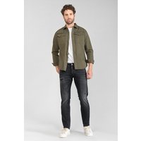 Jeans ajusté stretch 700/11, longueur 34 noir en coton Jose