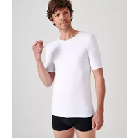 Tee-shirt manches courtes en mailles blanc