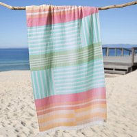 Drap de plage en coton éponge SUNSHINE Multicolore