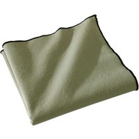 Serviette de table HONO vert en coton lavé