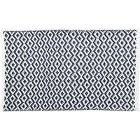 Tapis de bain bleu NAMATA 70x120 en coton