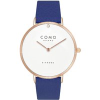 Montre Femme COMO MILANO Diamond - CM033-304-2DBL Bracelet Cuir Bleu