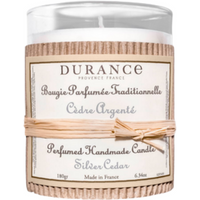 Bougie Traditionnelle Durance Parfum Cèdre Argenté Swann