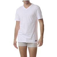 Lot de 3 tee-shirts col V homme Active Core Cotton Adidasport blanc en coton