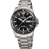 Montre Homme Festina Calendario Titanium - F20698-4 Bracelet Titane Gris