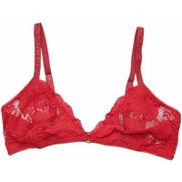 Soutien-gorge triangle en dentelle - rouge