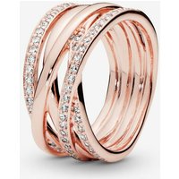 Bague Scintillante & Lignes Polies Pandora Timeless