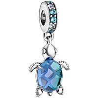 Charm Pendant Tortue de Mer en Verre de Murano Pandora Passions - Argent