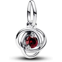 Charm Pendant Cercles de l'Éternité Rouge